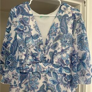 Blue Paisley Maxi Dress